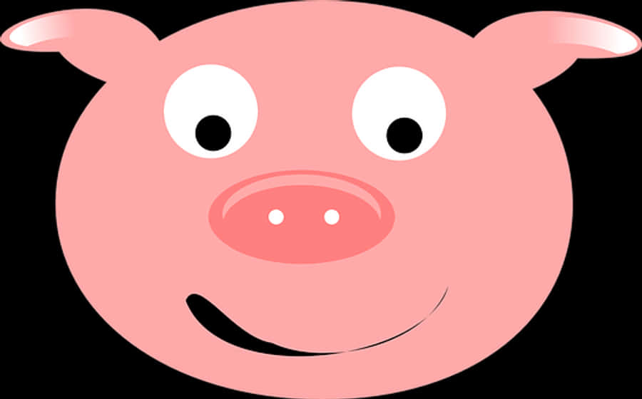 Cartoon Pig Face Graphic