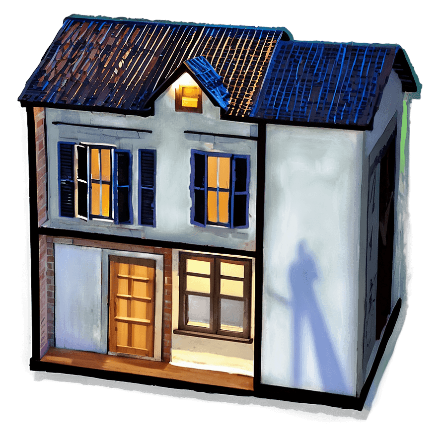 Trap House with Outdoor Lighting PNG 90