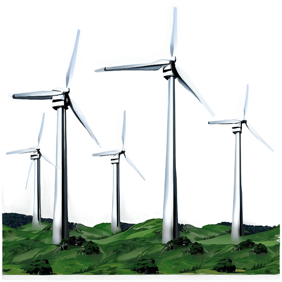 Wind Energy Landscape PNG 47