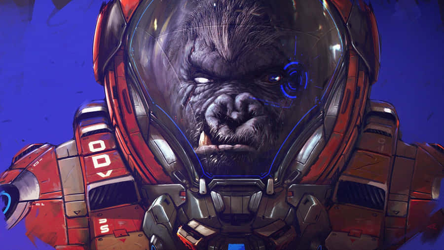 OverwatchWinston 1920 x 1080 tapet