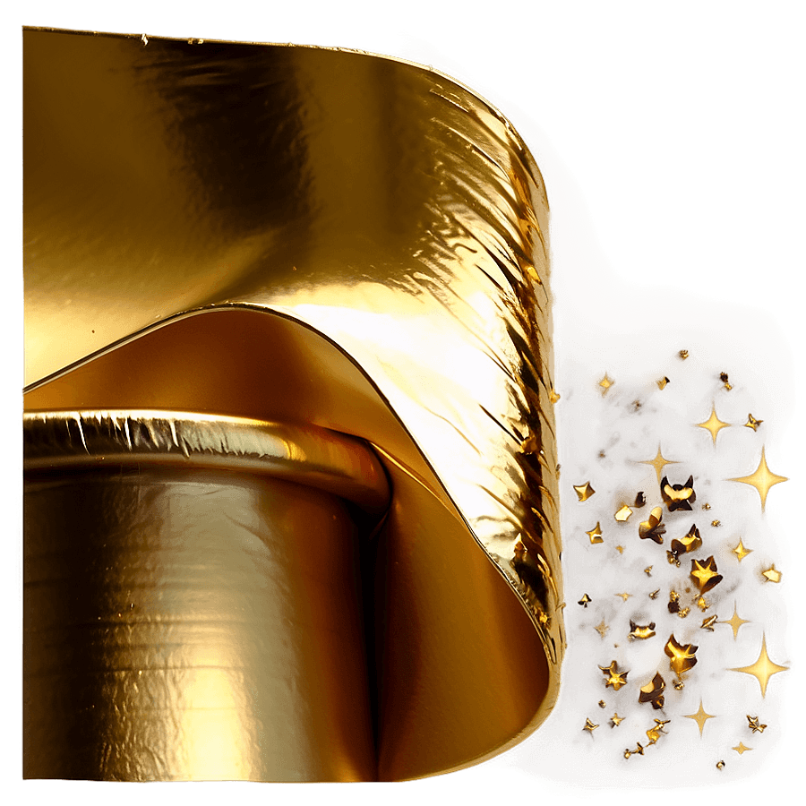 Shiny Gold Foil Background PNG 06242024