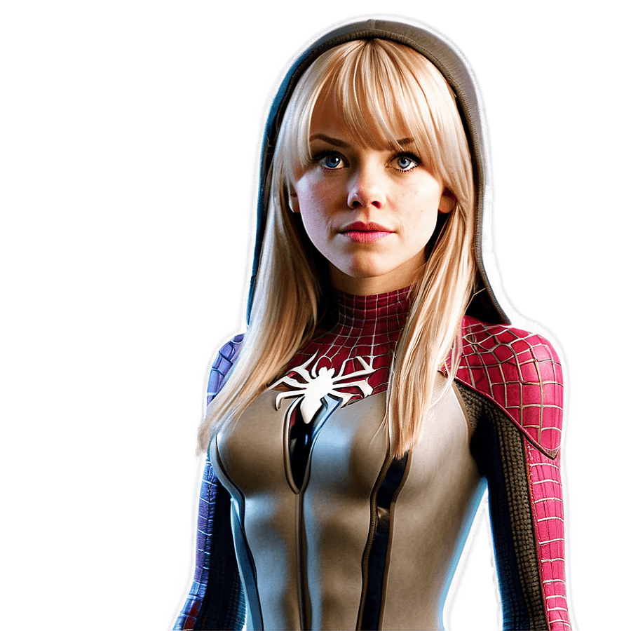 Gwen Stacy Ultimate Heroine PNG qnx
