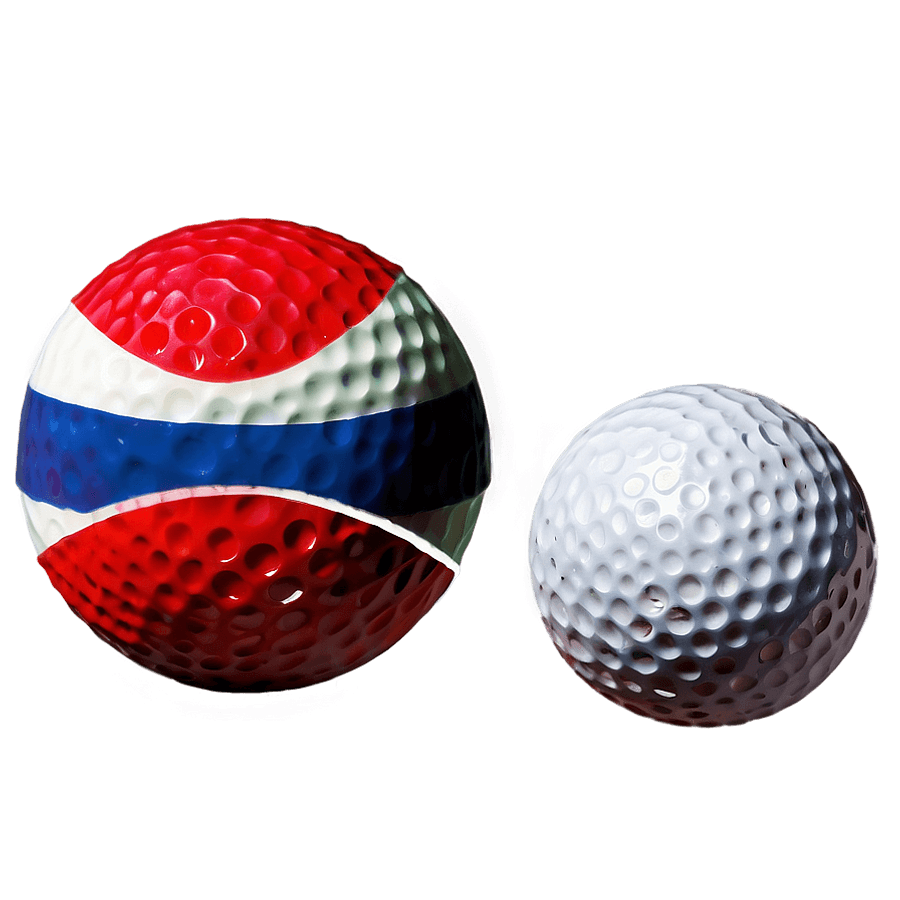 Red Golf Ball PNG 05252024