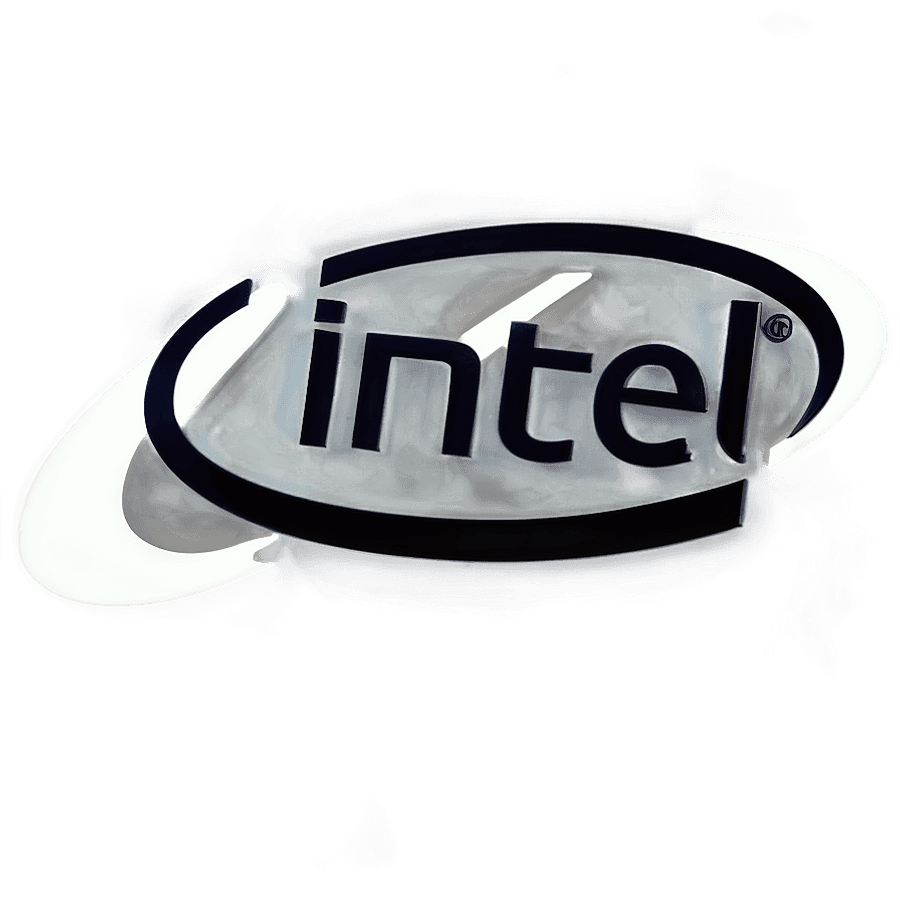 Intel Logo White PNG prd