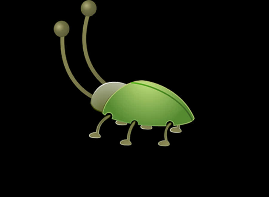 Abstract Green Insect Illustration
