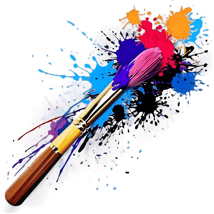 Splatter Paint Brush Strokes PNG 06252024