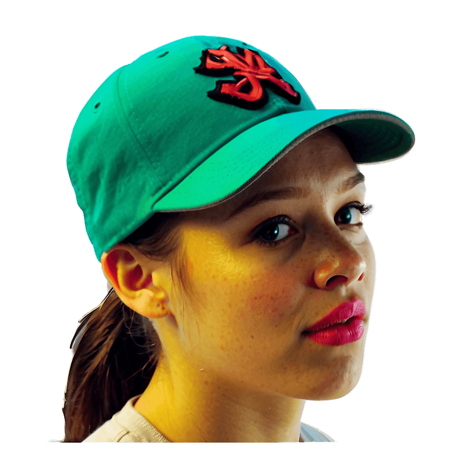 Neon Baseball Cap PNG say