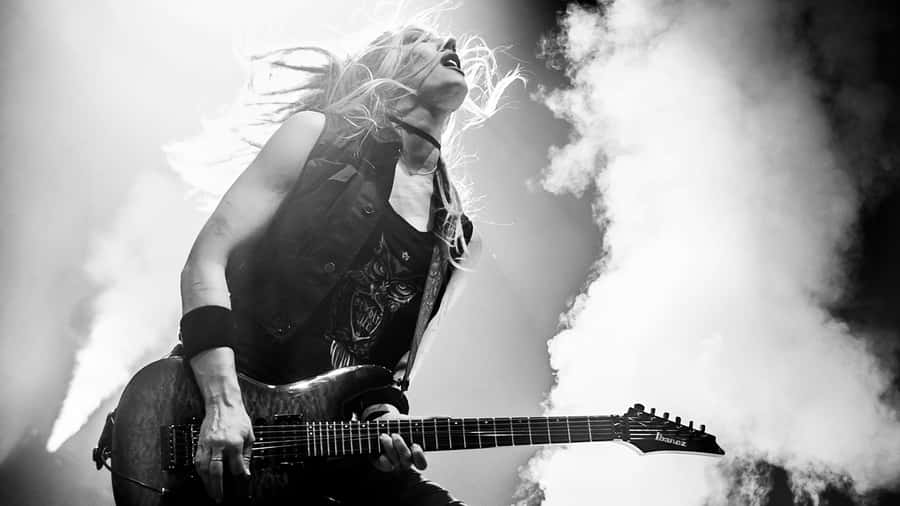 Chitarrista Rock in Azione