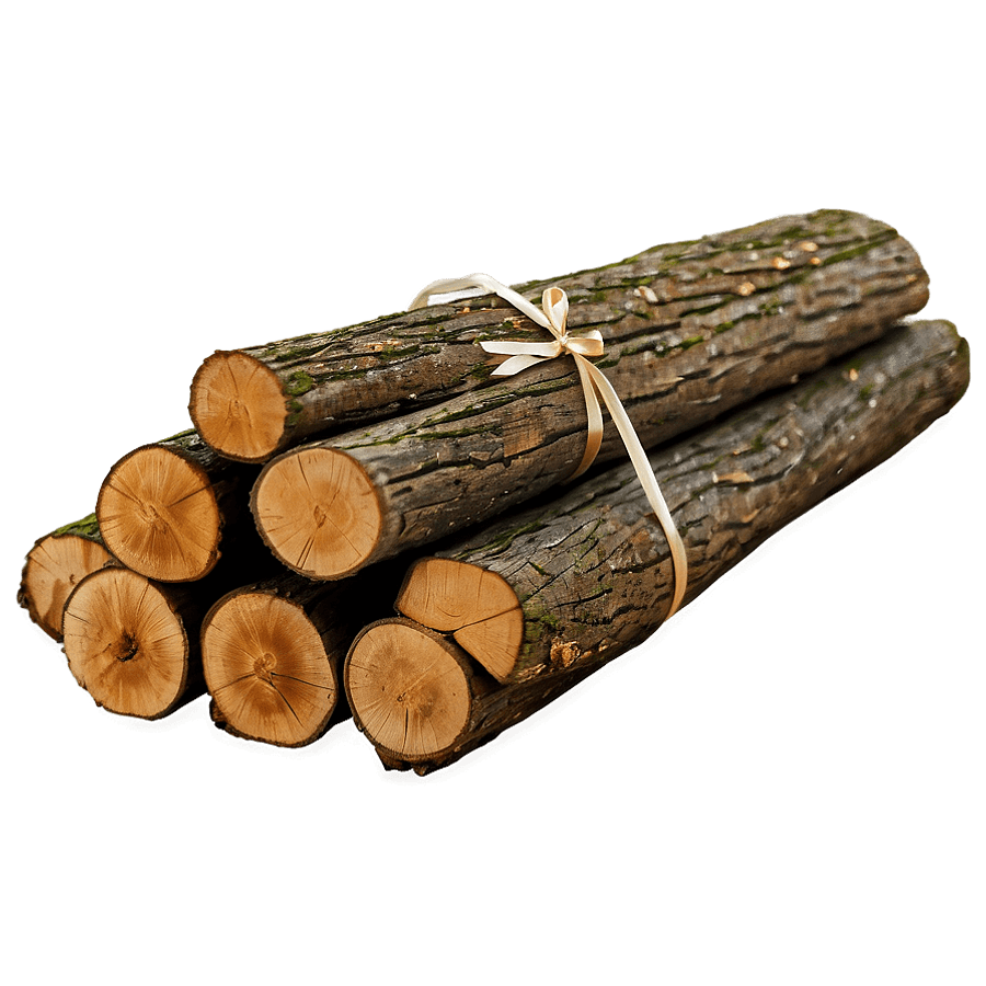 Wood Log for Fireplace PNG vqv