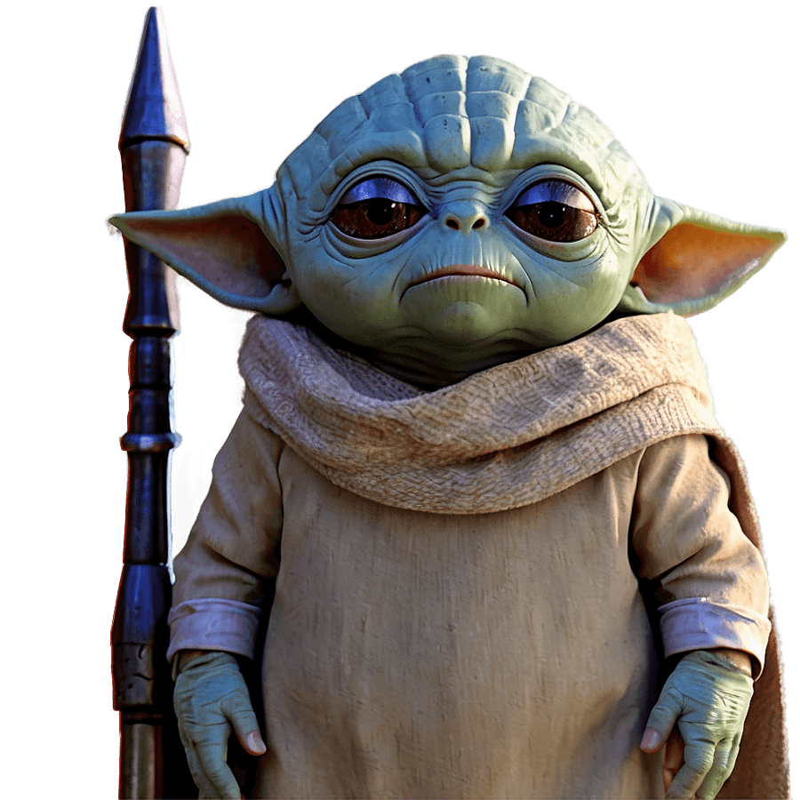 Grogu on Tatooine PNG pbe16