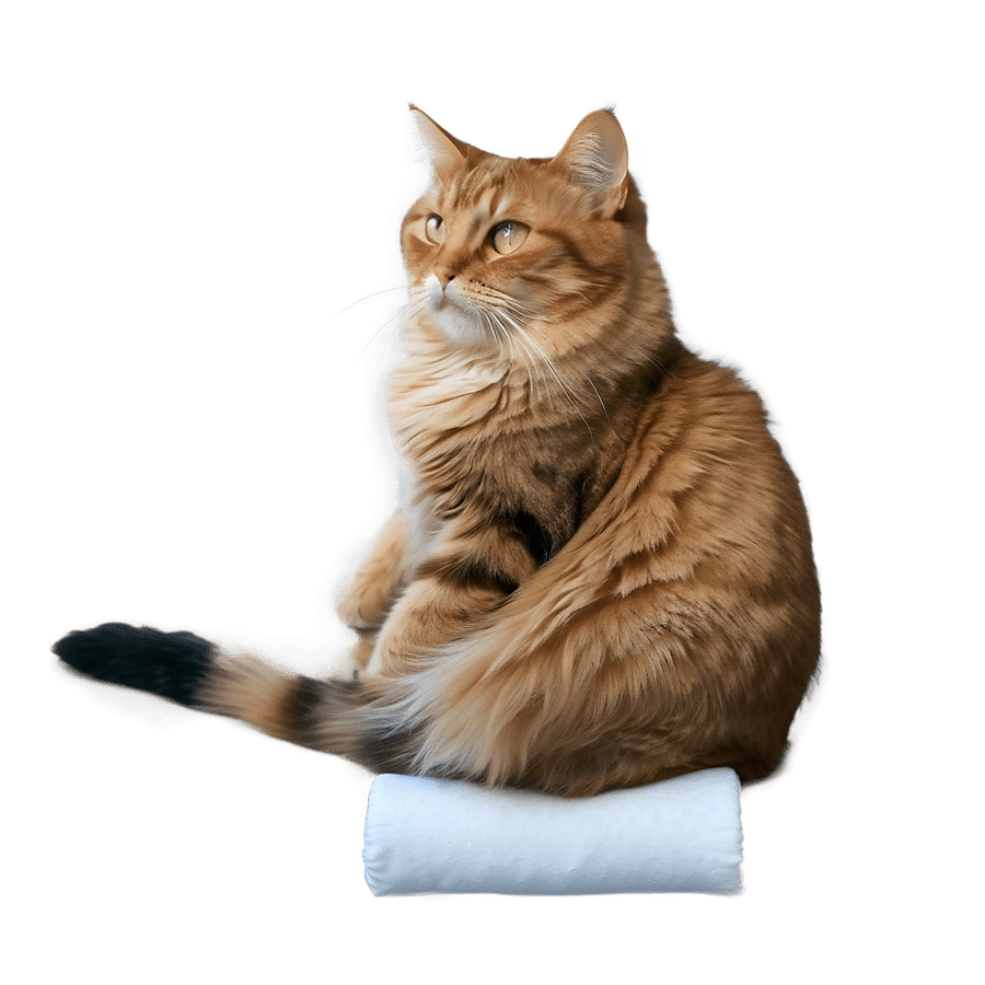Fat Cat Stretching PNG 83