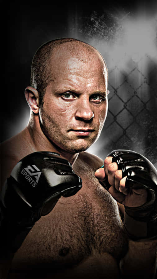 Retratodo atleta russo Fedor Emelianenko.