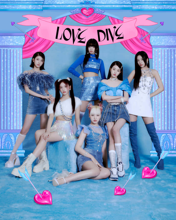 Love Dive Kpop Gruppe Promo Foto