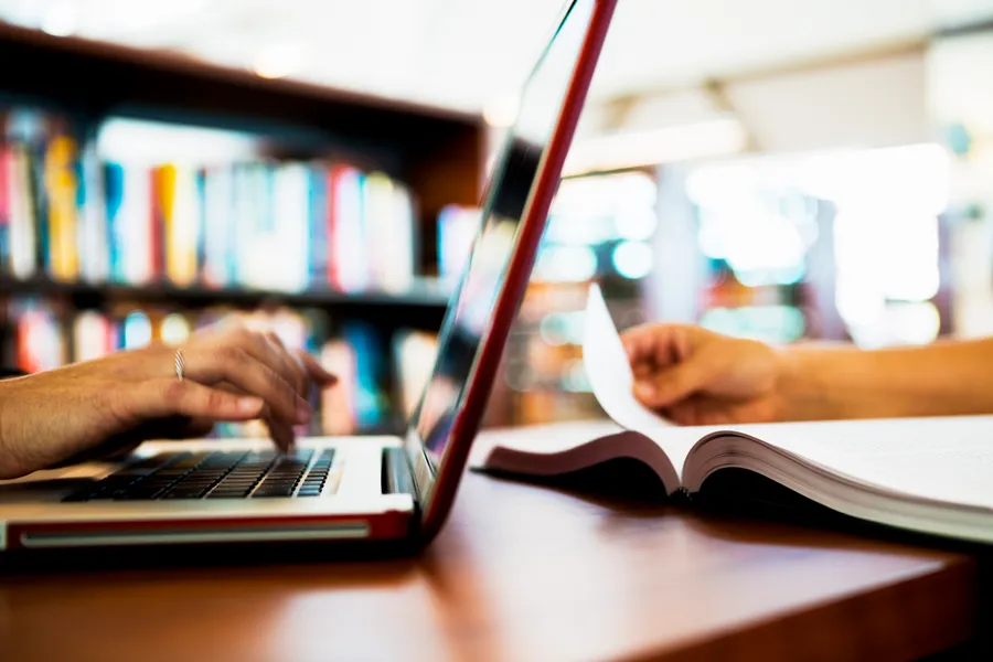 Educational Library Table wallpaper