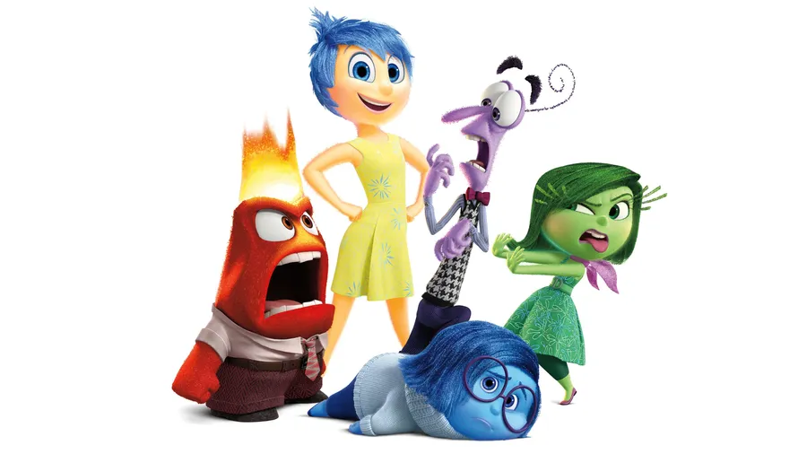 Emotions posing together Inside Out wallpaper.