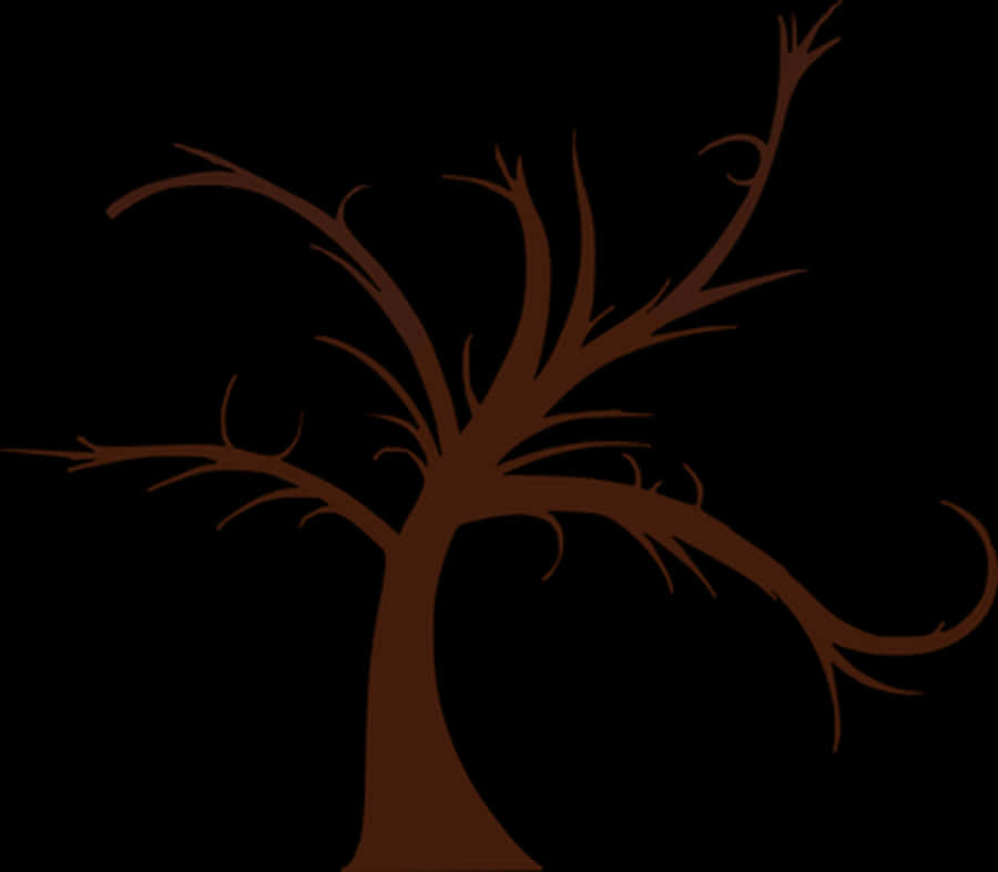 Silhouetteof Bare Tree