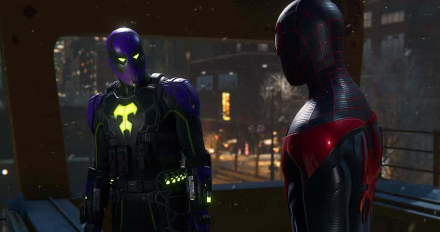 Prowler und Spiderman Konfrontation
