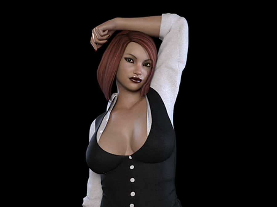 Confident3 D Character Pose