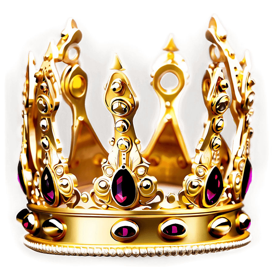 Gold Crown Side View PNG ipo