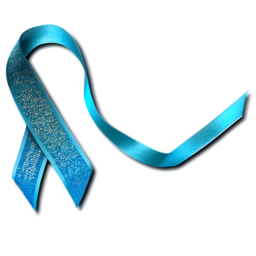 Transparent Background Teal Ribbon PNG 69