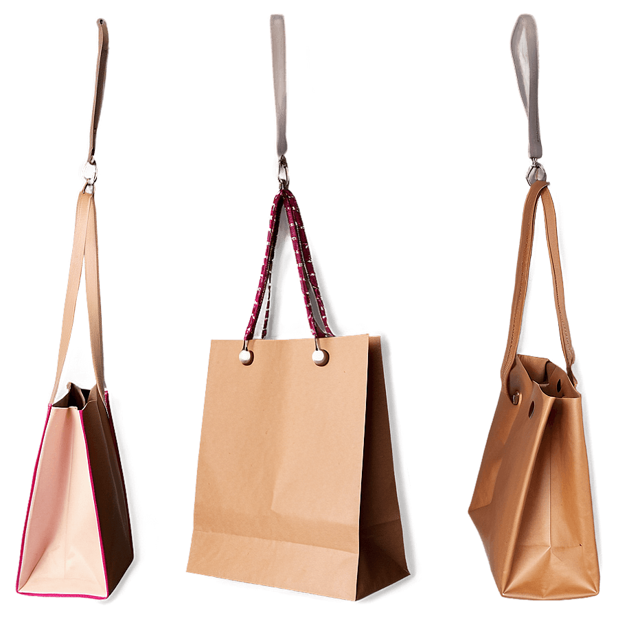 Brown Shopping Bag PNG 06282024