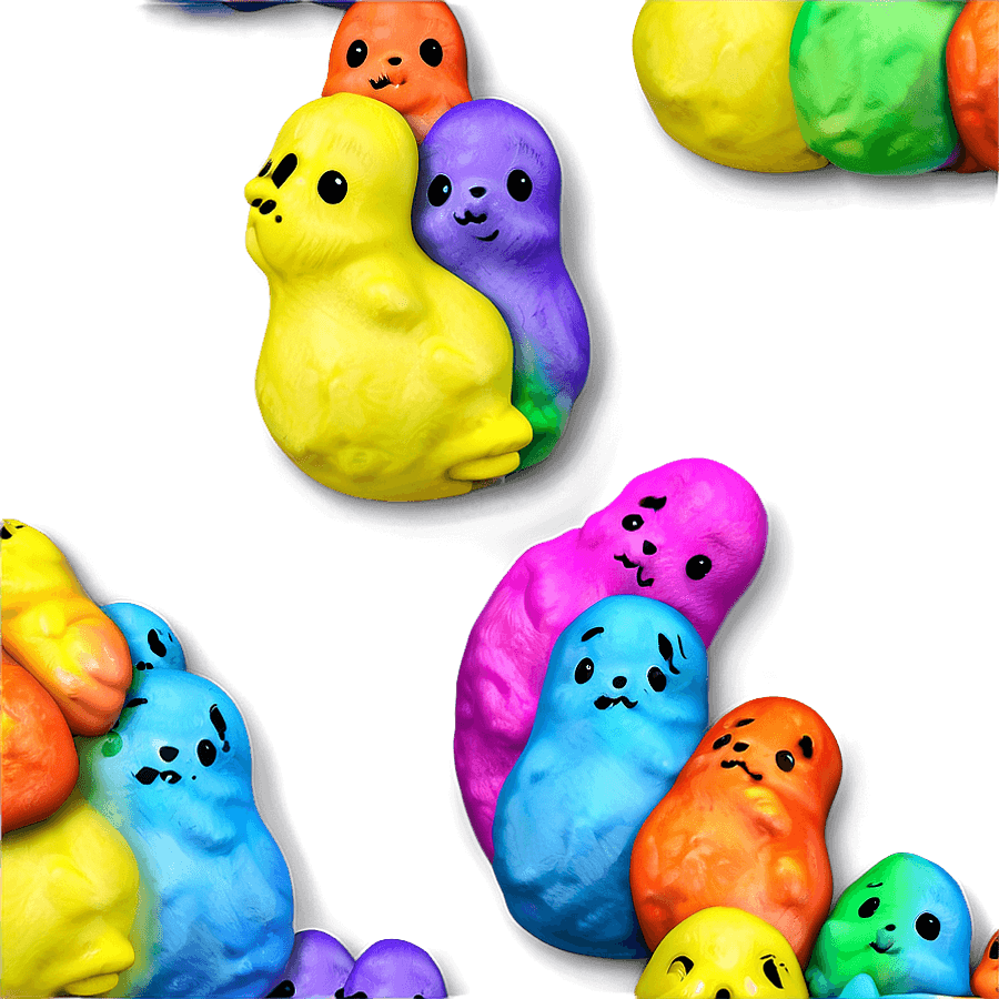Rainbow Peeps Collection PNG 05252024