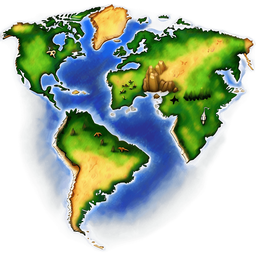 RPG World Map PNG lei