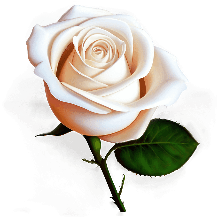 Abstract White Rose PNG 05242024