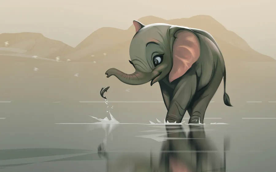 Elephant Fish Creative Art