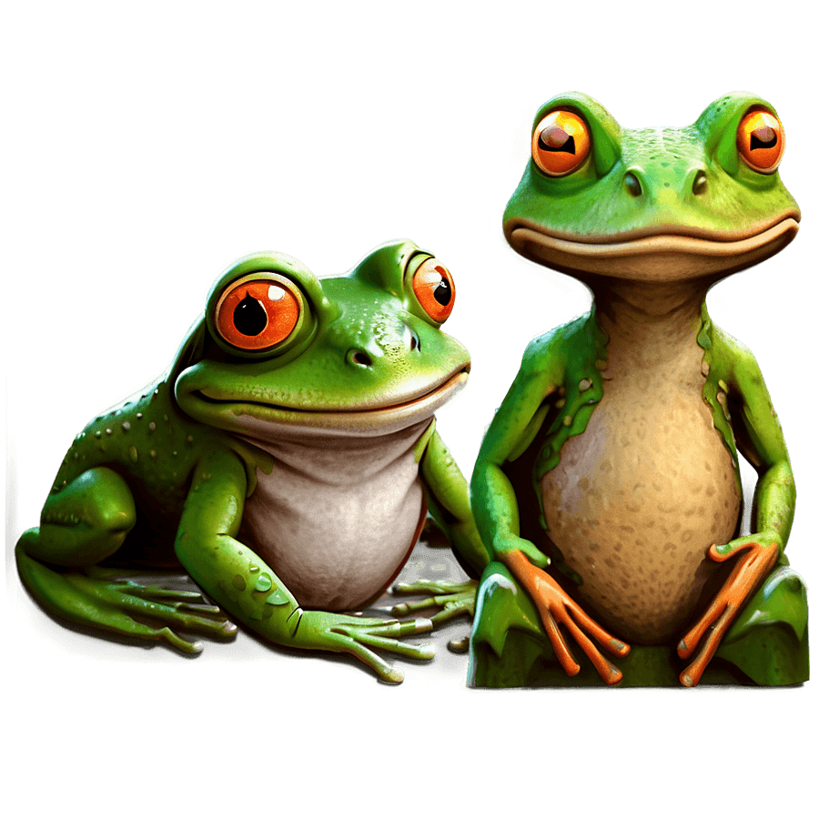 Cozy Frog Drawing PNG lob