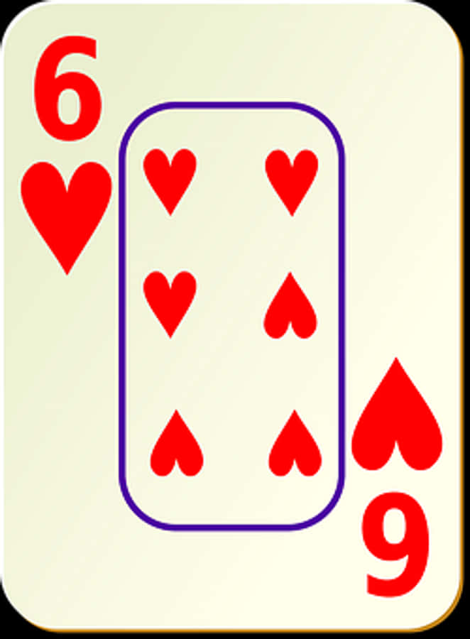 a card with a number of hearts