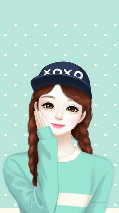Illustrazione di Moda Femminile con Cappello X O X O