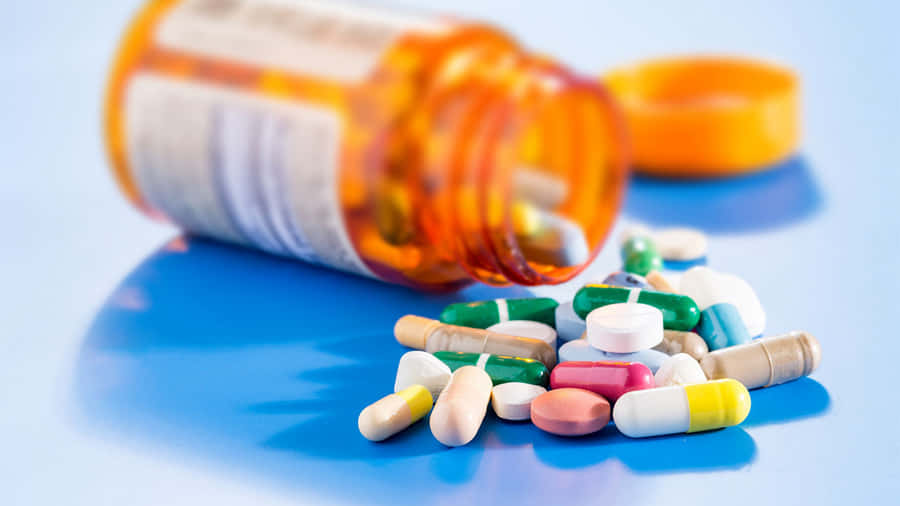 Imagemde Pílulas Misturadas de Medicamentos.