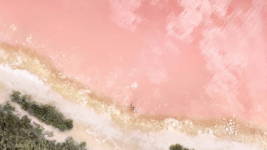 RosaSandstrand 1920 x 1080 Hintergrundbild