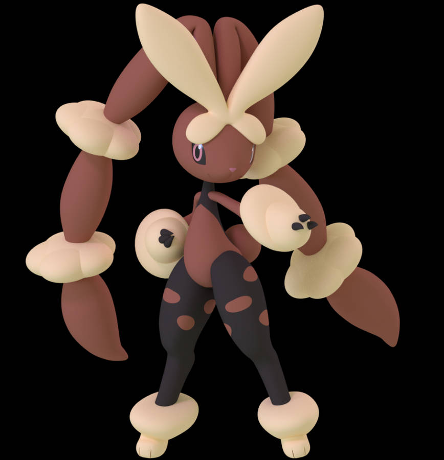 EinPokemon-Charakter mit langen Haaren und einem Hasenschwanz.