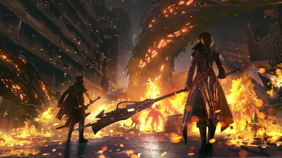 Pertarungan Api Code Vein