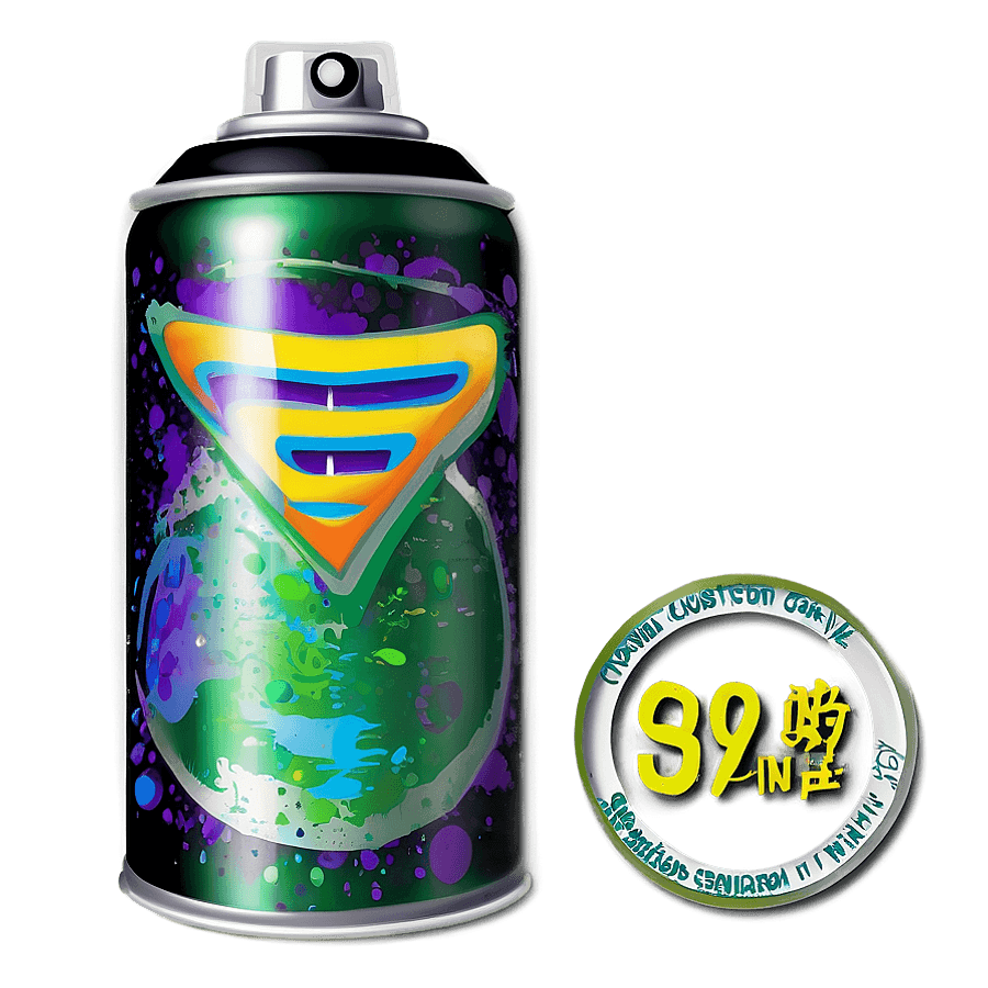 Custom Spray Paint Can PNG xkp