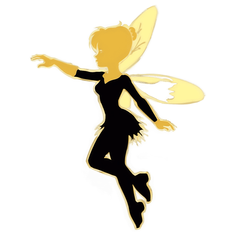 Tinker Bell Flying Silhouette PNG rsv58