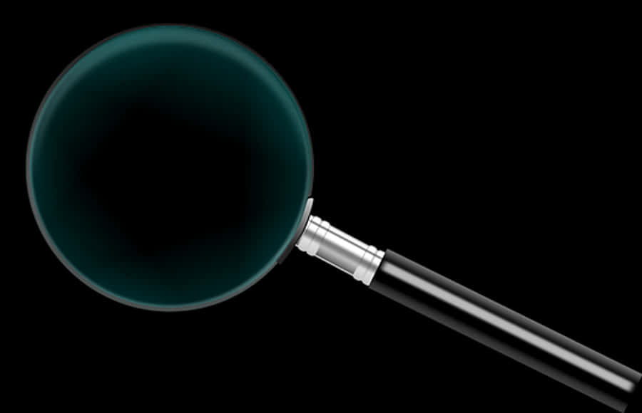 Magnifying Glasson Black Background