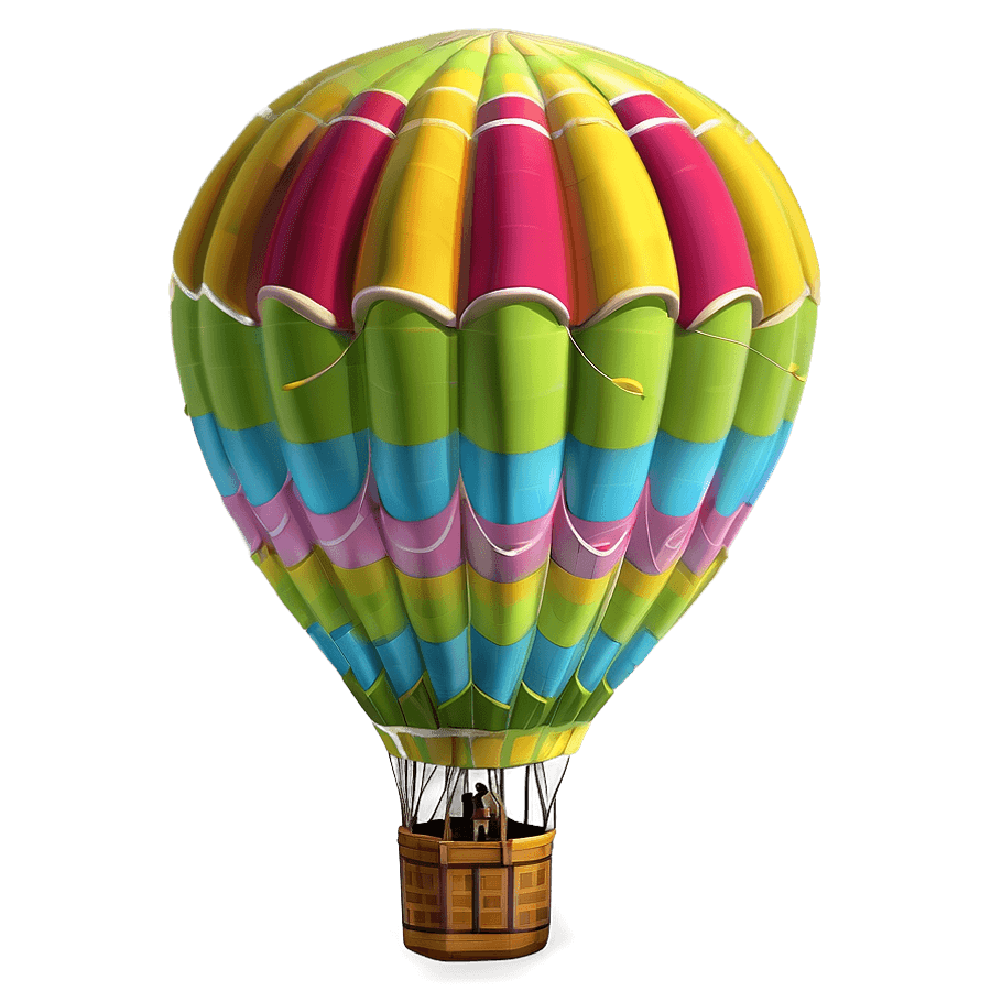 Spring Hot Air Balloon PNG 05242024