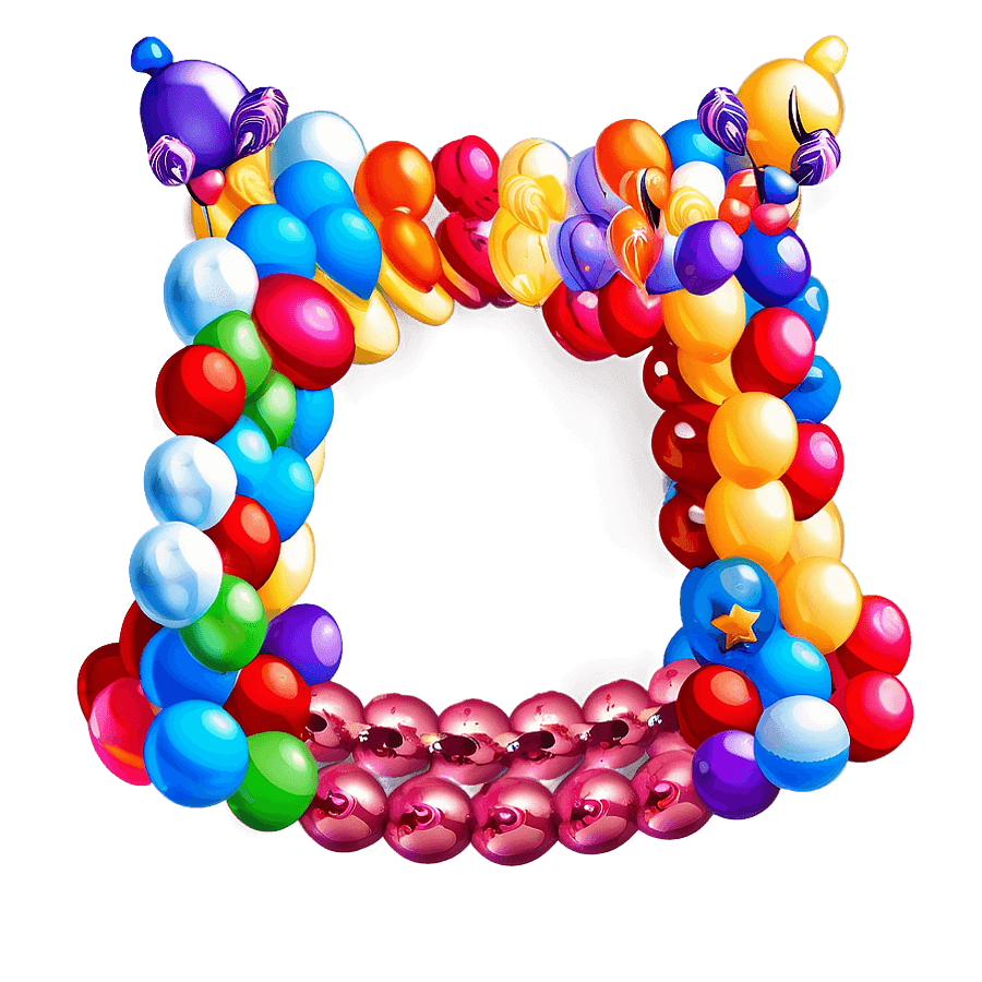 Ultimate Balloon Garland Decoration PNG 06282024