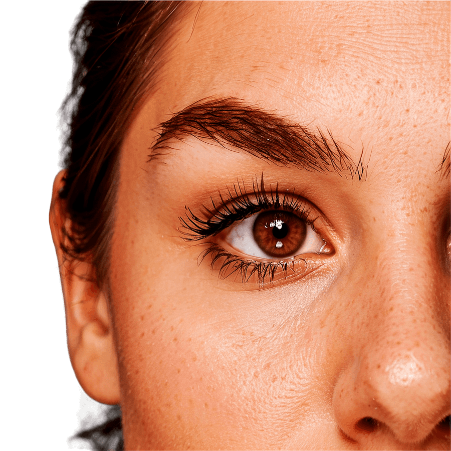 Brown Eyelash Extensions PNG 06282024