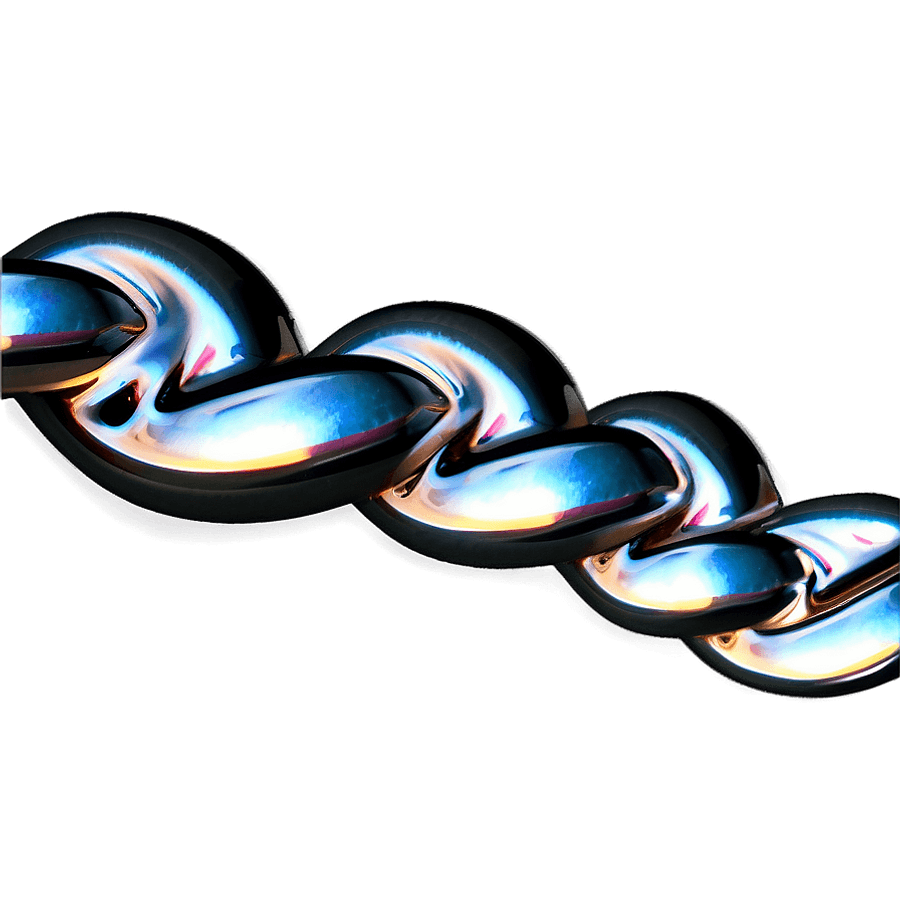Twisted Silver Chain PNG 33