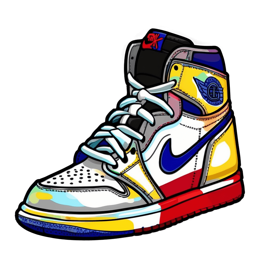 Jordan 1 Sneaker PNG 05252024