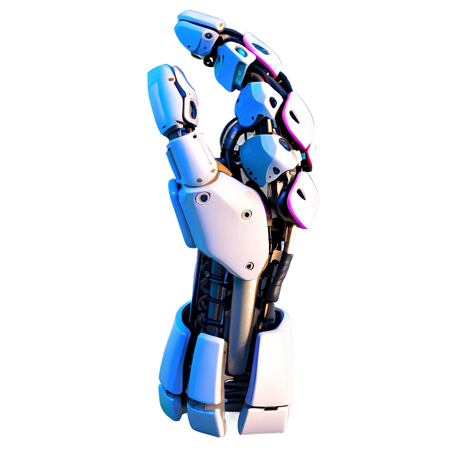 Robotic Arm Hand Detail PNG efh15
