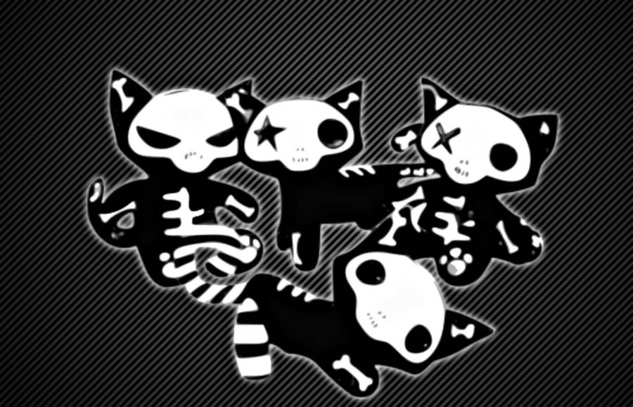 Download Xray Emo Cats Wallpaper | Wallpapers.com