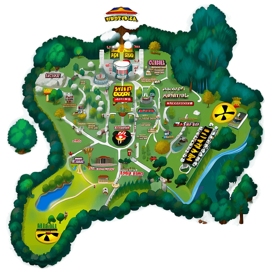 Woodstock Festival Map PNG 90