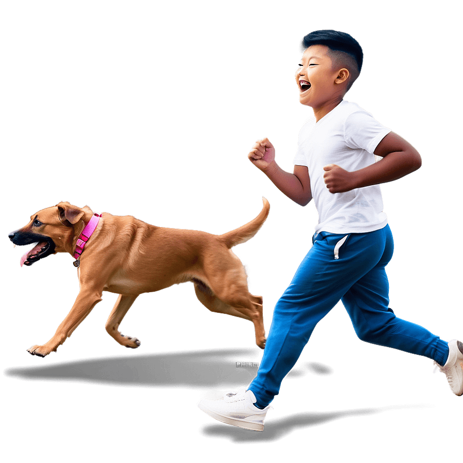 Gleeful Dog Running PNG rpe