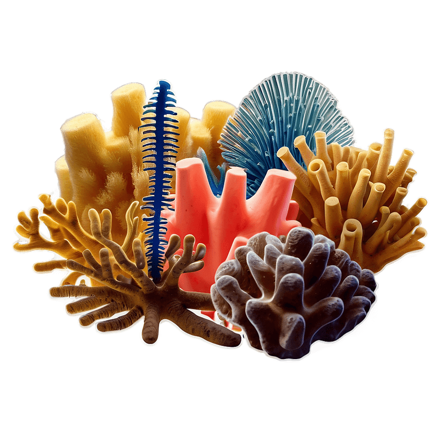 Coral Reef and Sponges PNG wjw