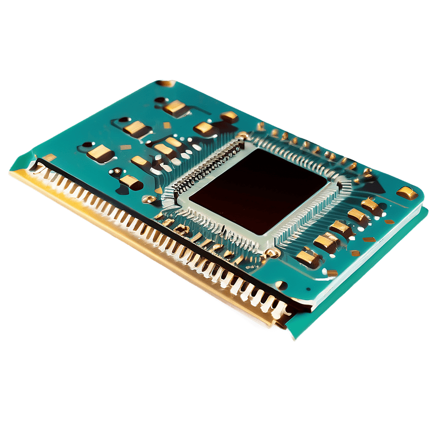 Microprocessor Chip Icon PNG 06282024